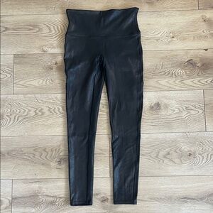 Spanx High-Waist Black Faux Leather Leggings